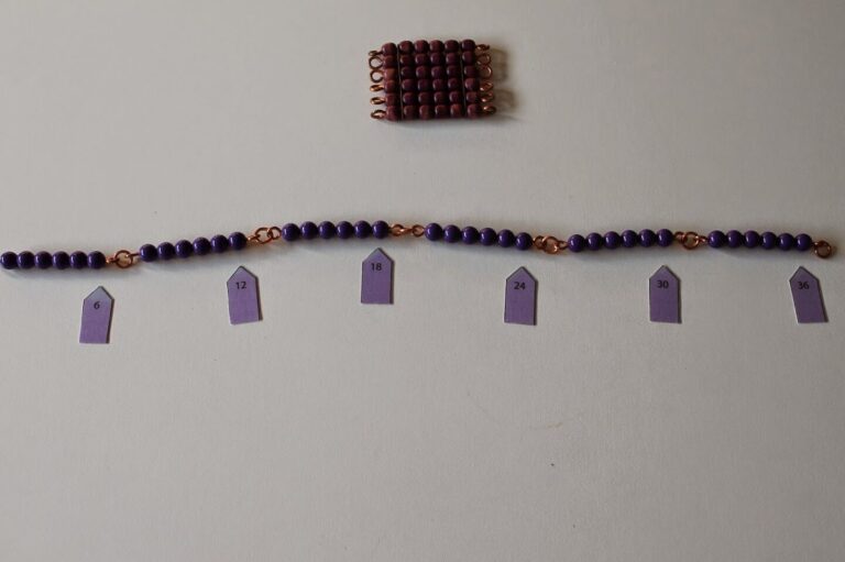 Comment utiliser l'objectif meuble de perles Montessori ?